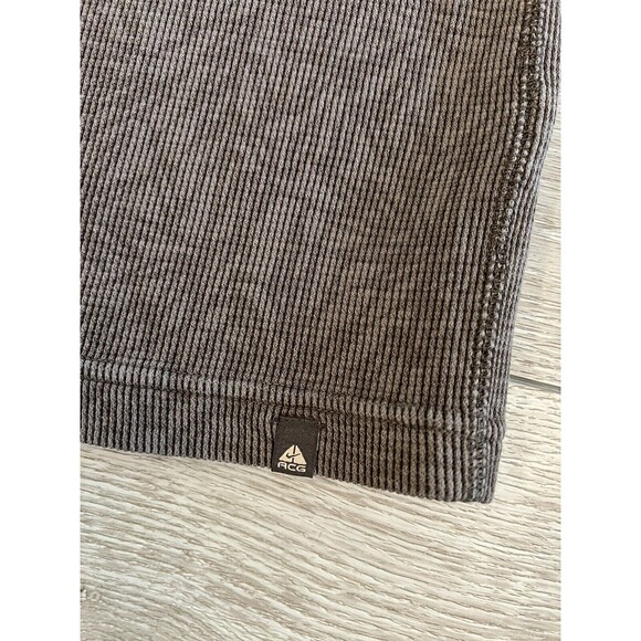 Vintage Nike ACG Base Layer Shirt Top Womens Large Brown Gorpcore - Picture 4 of 7